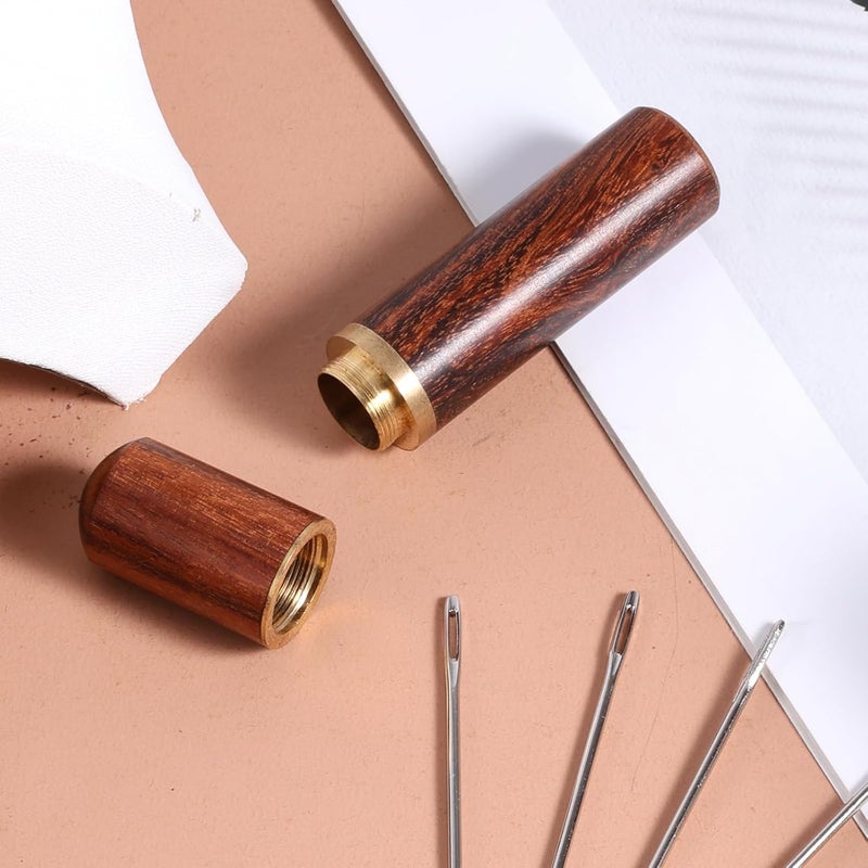 XIHIRCD 9pcs Large Eye Sewing Needles, Big Eye Embroidery Needles Steel Tapestry Needles Bent & Straight Leather Needle Hand Knitting Needle Darning Tools Quilting Crochet Project Accessories Supplies - Image 5